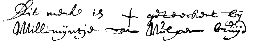 handtekening Willemijntje van Vulpen